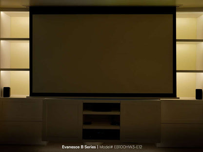 Elite Screens Electric Motorized In-Ceiling Projector Screen Evanesce B Series