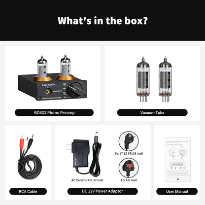Fosi Audio Box X2 Phono Preamplifier