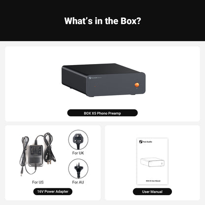 Fosi Audio Box X5 Phono Preamplifier