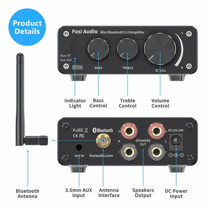 Fosi Audio BT10A Bluetooth Amplifier