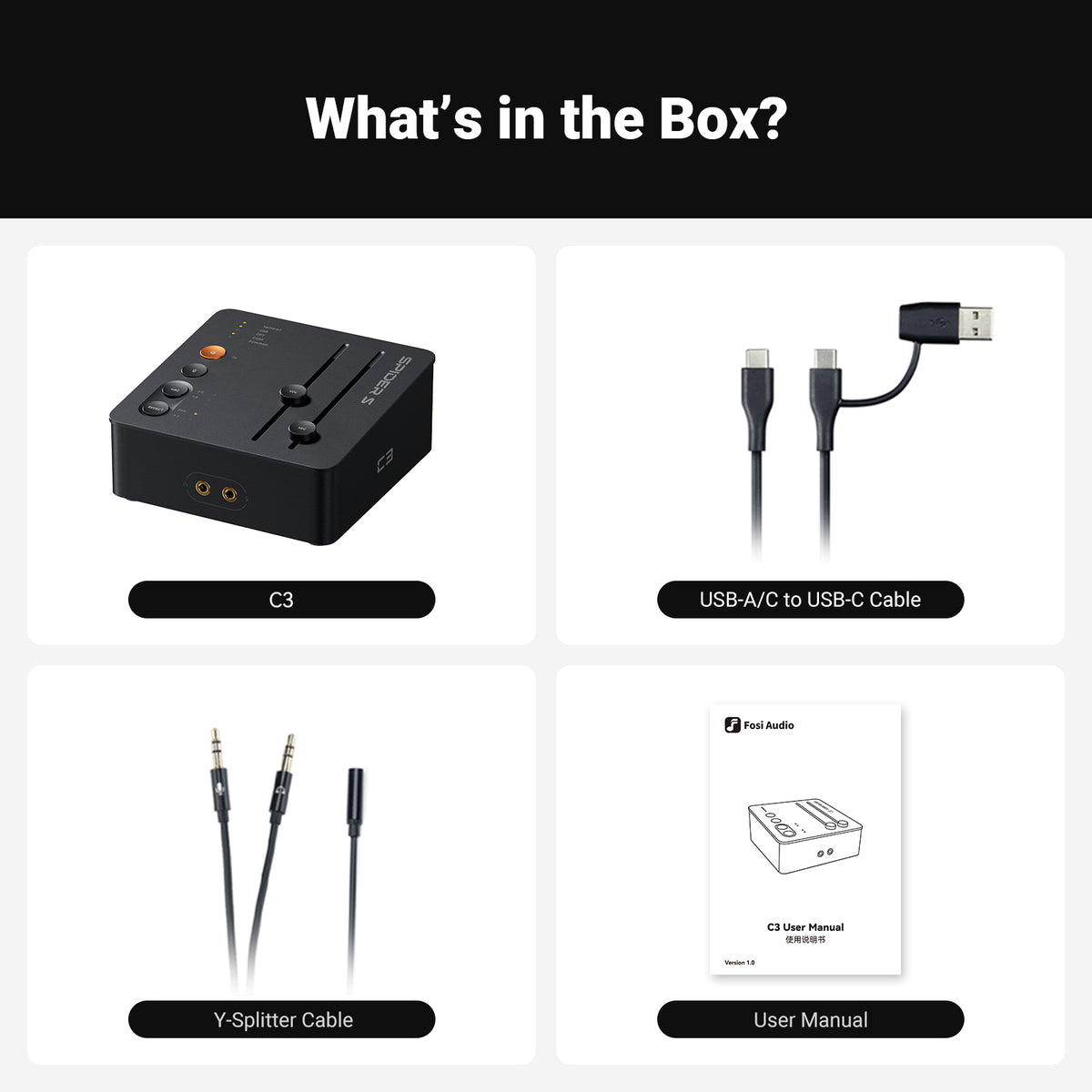 Fosi Audio C3 Gaming Sound Card & DAC/Amp