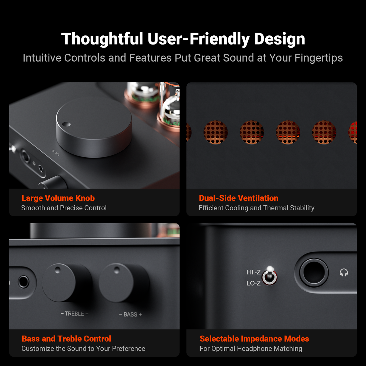Fosi Audio GR70 Tube Headphone Amp