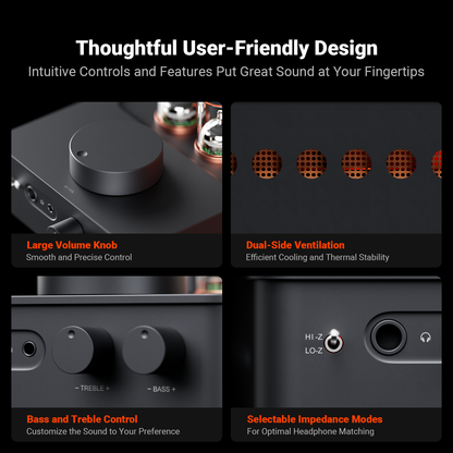 Fosi Audio GR70 Tube Headphone Amp