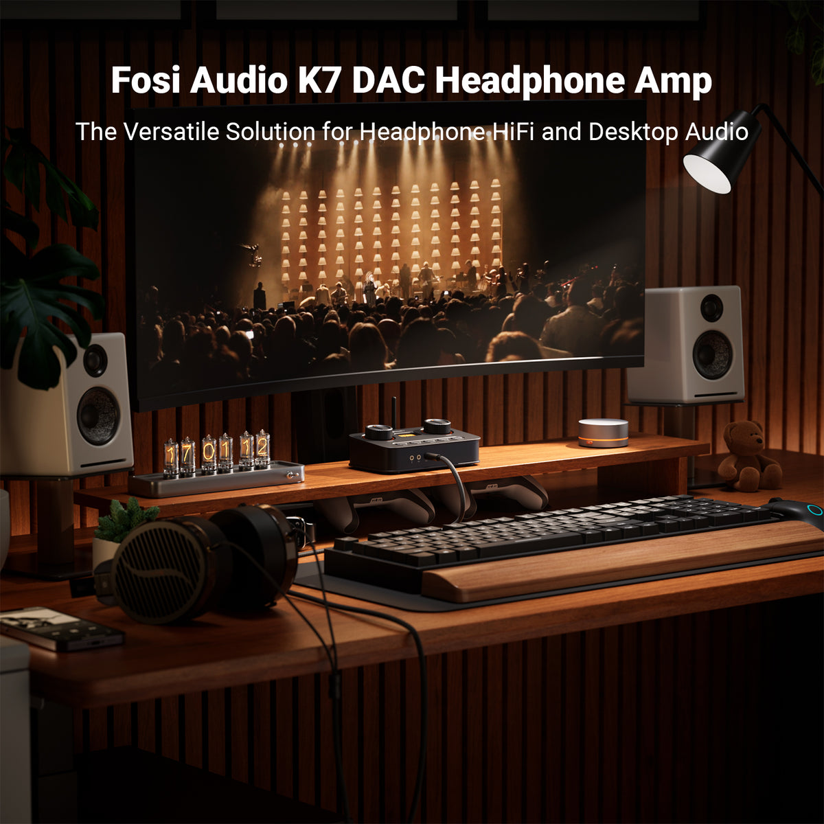 Fosi Audio K7 Desktop DAC Headphone Amp