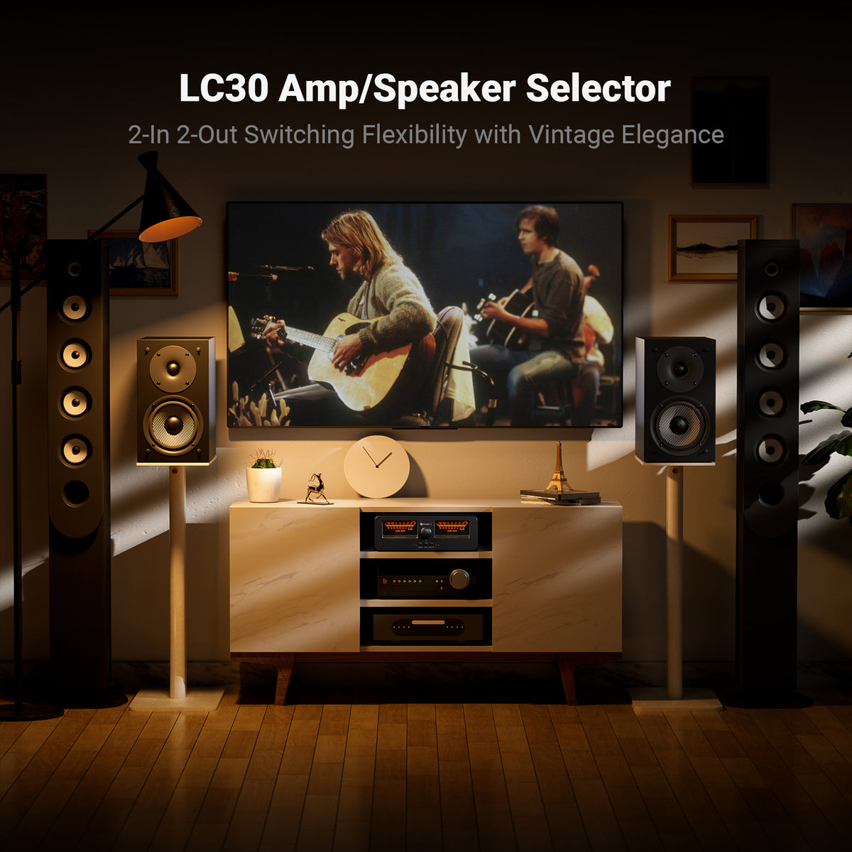 Fosi Audio LC30-Y VU Meter Amplifier