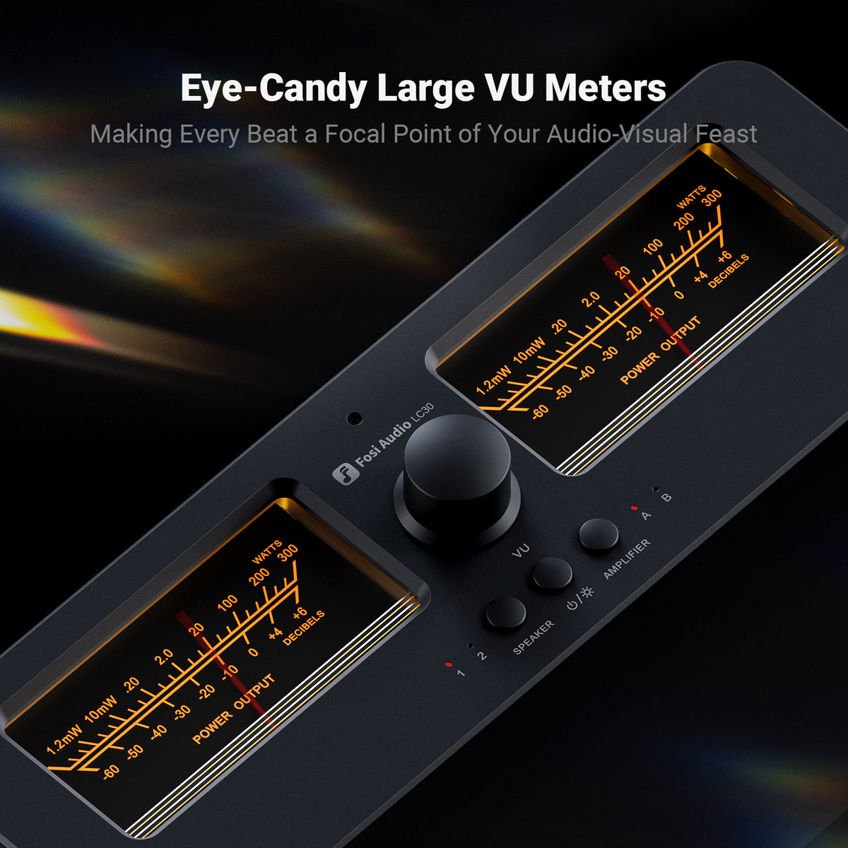 Fosi Audio LC30-Y VU Meter Amplifier