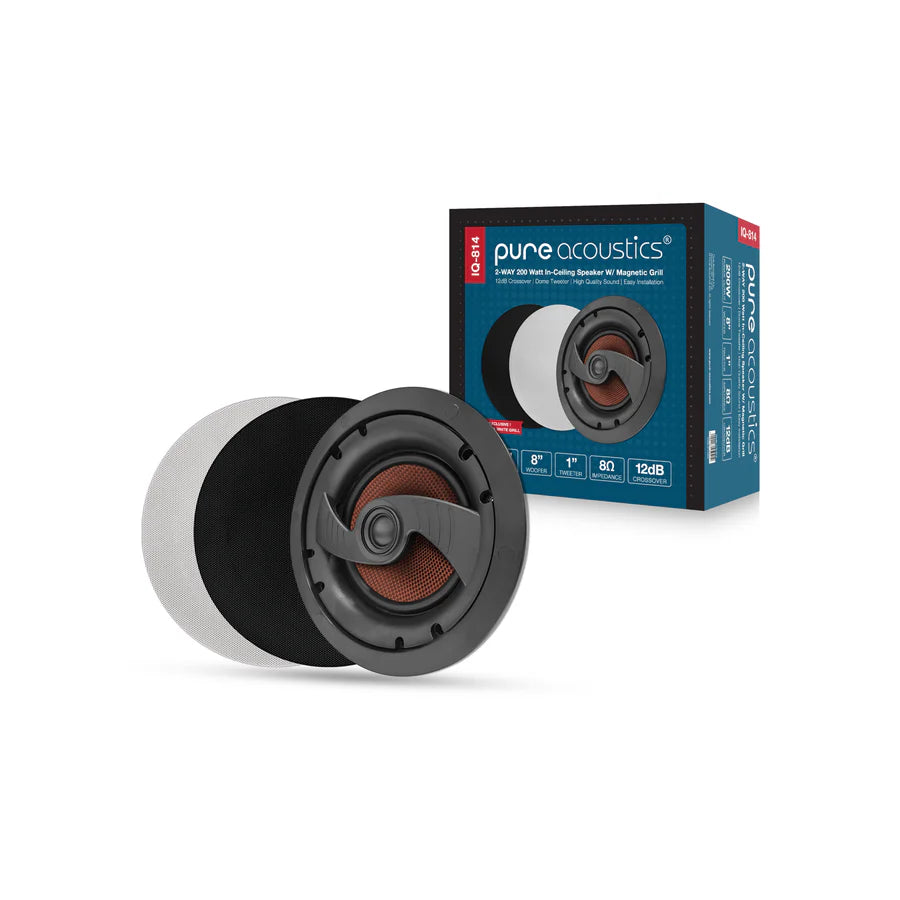 Pure Acoustics Rift 88 (Q-814) - 2-Way 8 inches In-Ceiling Speaker (200W) (Pair)