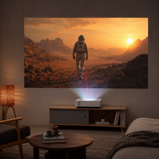 LG CineBeam HU715Q - 4K UHD Laser 2500 Lumens Ultra Short Throw Projector
