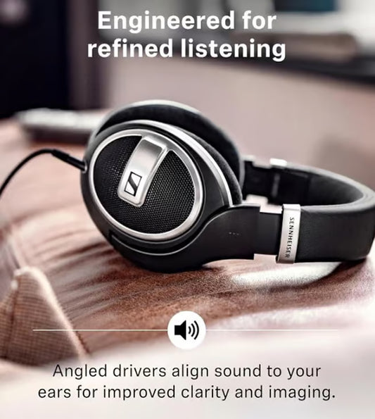 Sennheiser HD 599 SE Open-Back Headphones with Mic (Black, On the Ear)