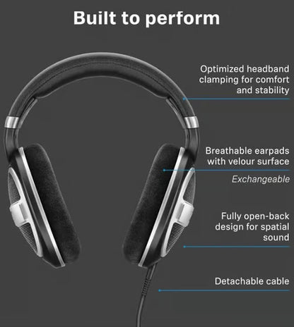 Sennheiser HD 599 SE Open-Back Headphones with Mic (Black, On the Ear)