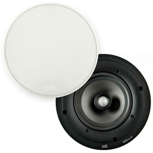 Polk Audio V60 Slim High Performance Vanishing V Series In- Ceiling Speaker(each)