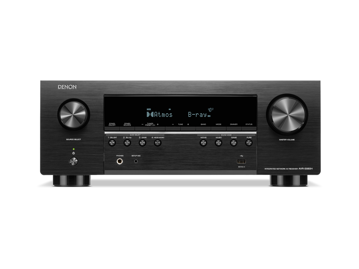 Denon AVR-S980H 7.2-Channel Network A/V Receiver