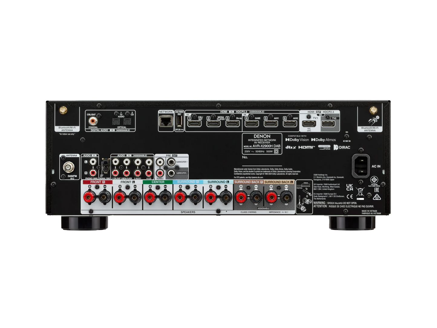Denon AVR-X2900H 7.2-Channel Network A/V Receiver