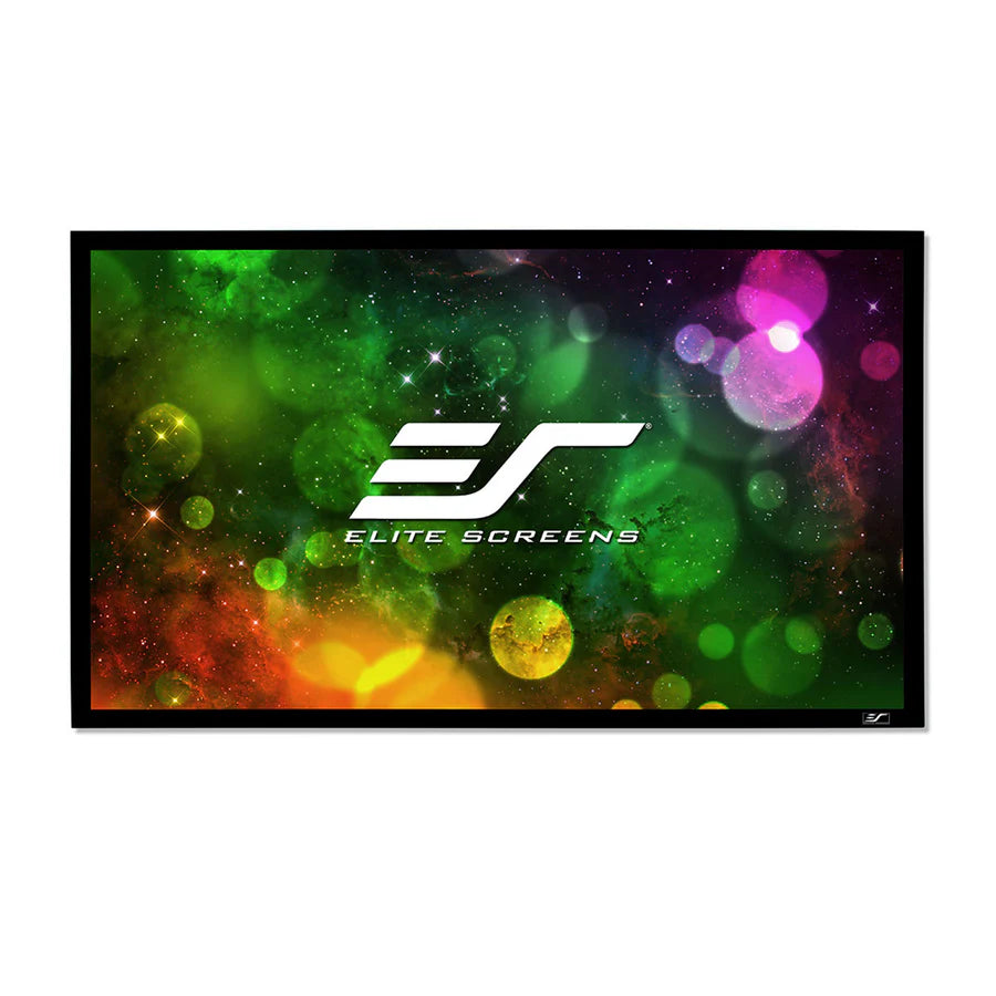 Elite Screens SB100WH2 - 100 Inches Sable Frame B2 Series 3D 4K/8K UHD Fixed Frame Home Theatre Projection Screen - CineWhite (16:9)