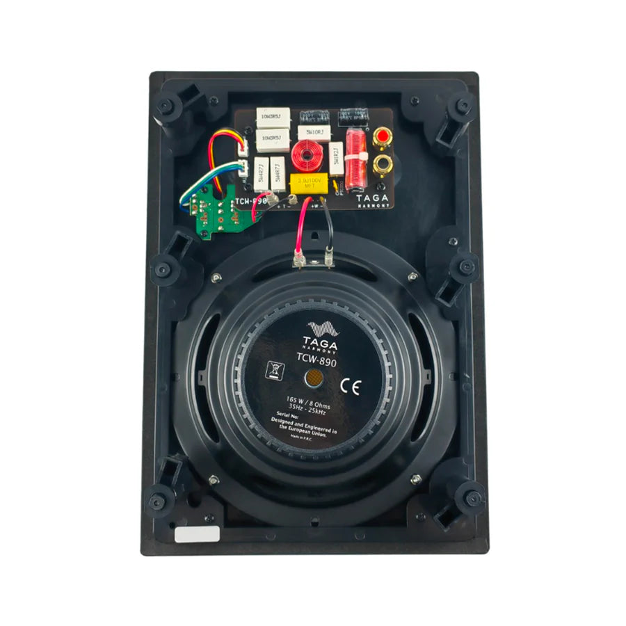Taga Harmony TCW-890 - 8 Inches 2-Way In-Wall Speaker (Pair)