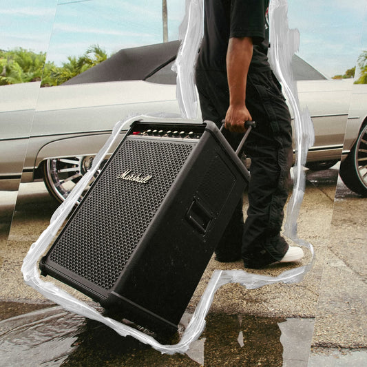 Marshall BROMLEY 750 442W Bluetooth Party Speaker (Integrated Stage Lights, Stereo Channel, Black & Brass)