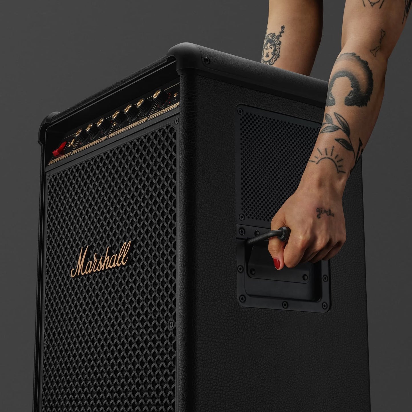 Marshall BROMLEY 750 442W Bluetooth Party Speaker (Integrated Stage Lights, Stereo Channel, Black & Brass)