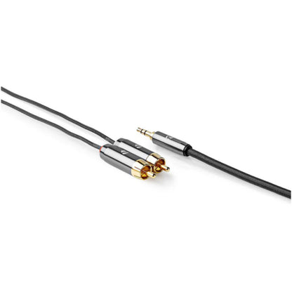 Nedis Stereo Audio Cable 3.5 mm Male - 2x RCA Male - Gold Plated - 2.00 m