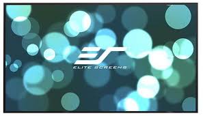 Elite Screens ER135WH1-A1080P4K - 135 Inches Sable Frame Acoustic Pro 1080P Full HD Fixed Transparent Perforated Frame Home Theatre Projection Screen - (16:9)