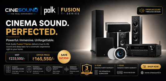 Polk Audio Fusion T- Series T50 Package with Polk Audio RC60i In-Ceiling Speaker + Denon AVR-X1800H 8K AV Receiver (5.1.2 Home Theatre Bundle Package)