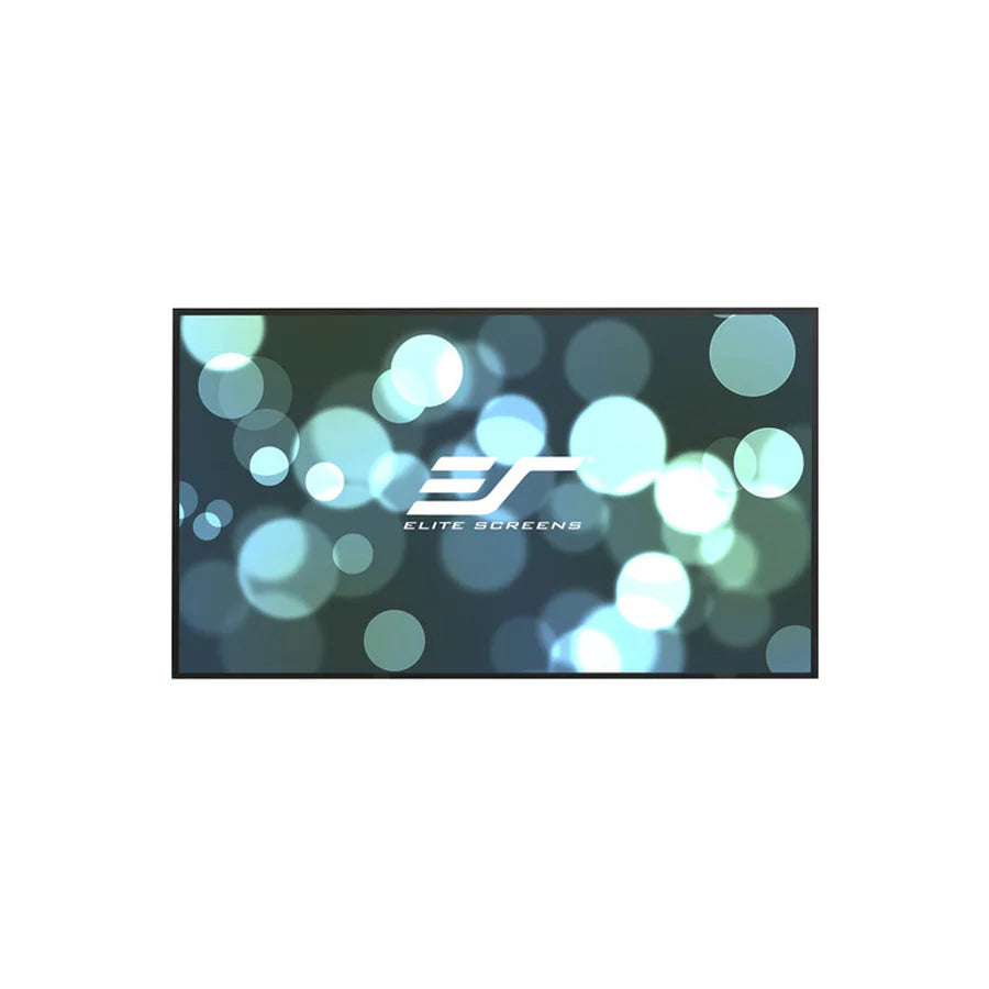 Elite Screens AR100WH2 - 100 Inches Edge Free/Edgeless 3D 4K/8K UHD Fixed Frame Home Theatre Projection Screen - CineWhite (16:9)