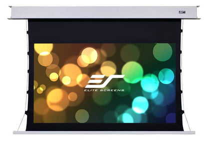Elite Screens In-Ceiling recessed projection screen Evanesce Tab-Tension B Series