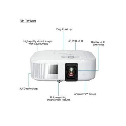 Epson EH-TW6250 - 2800 Lumens 4K UHD Home Cinema Projector