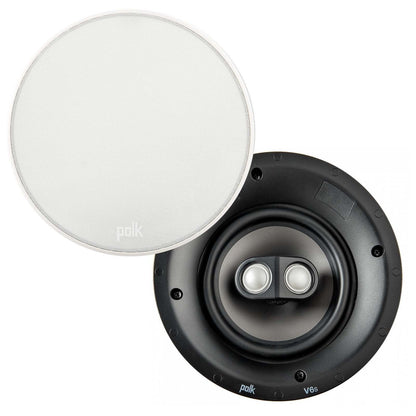 Polk Audio V6s High Performance V Series Stereo And Surround Sound In Ceiling Speaker(each)