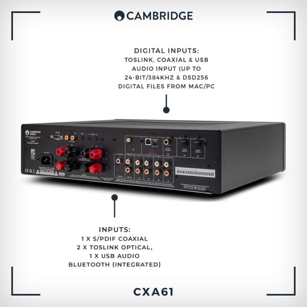 Cambridge Audio CXA61 - 60W Integrated Amplifier