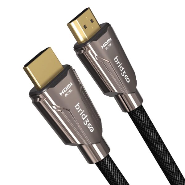 Bridgee Fiber Optic HDMI 2.1 Cable(16.4ft/5 Meter) Ultra High Speed AOC Supported 8K