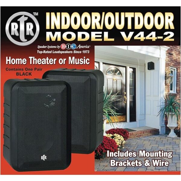 BIC America RtR V44-2 ? 3-Way Indoor/Outdoor Speakers (Pair)