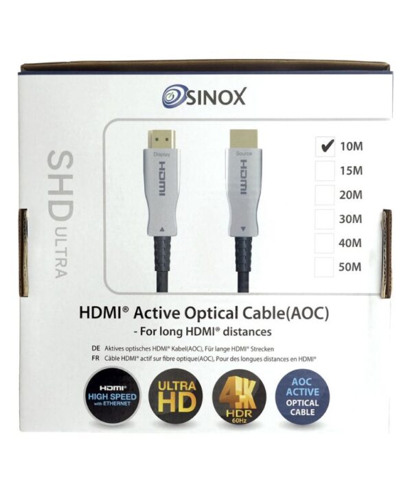 Sinox HDMI? Cable 4K@60Hz+Ethernet 10m Black