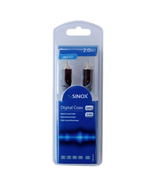 Sinox Digital Coax Audio/Subwoofer Cable 2m Black