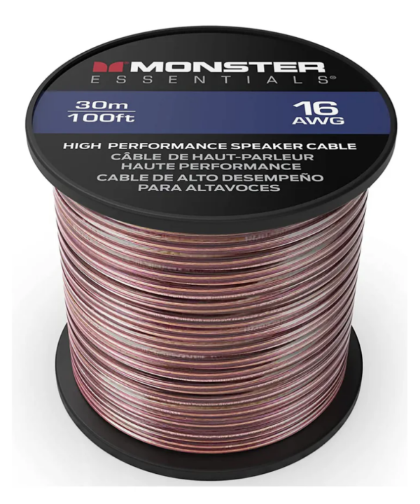 Monster Cable CI 16-2 W 1000 Contractor Series 16-Gauge Speaker Cable ( 300 Meters Spool / 1000 Feet)