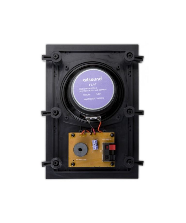 Artsound FL301, flat, 2-way Inwall LS, rect., 80W, white (2pc) price per Pair