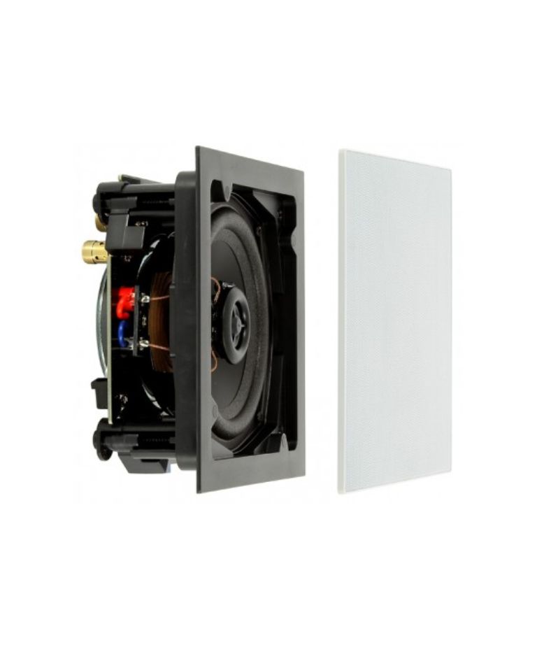 Artsound FL101BT, Flat, Act. Inwall LS, Square, AUX/BT, White (2pc price per Pair