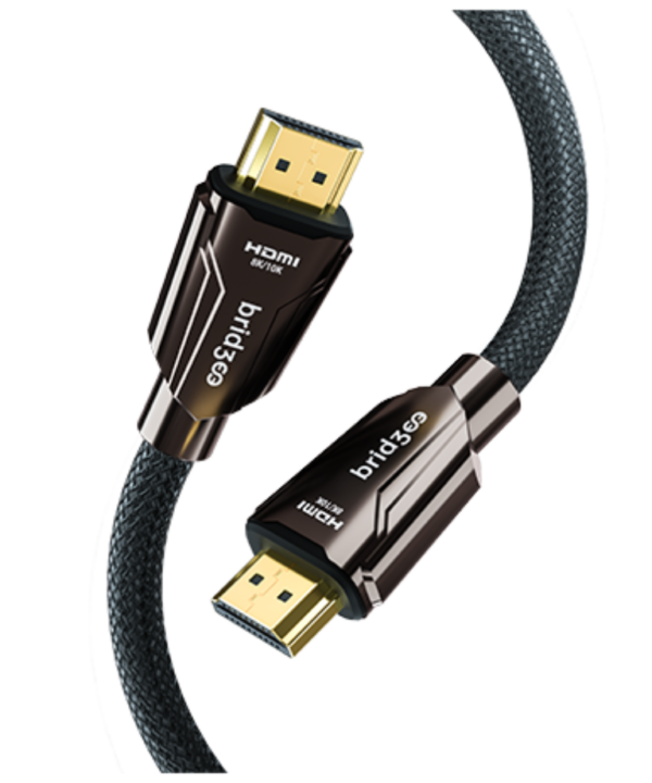 Bridgee Fiber Optic HDMI 2.1 Cable (65.6ft/20 Meter) Ultra High Speed AOC Supported 8K