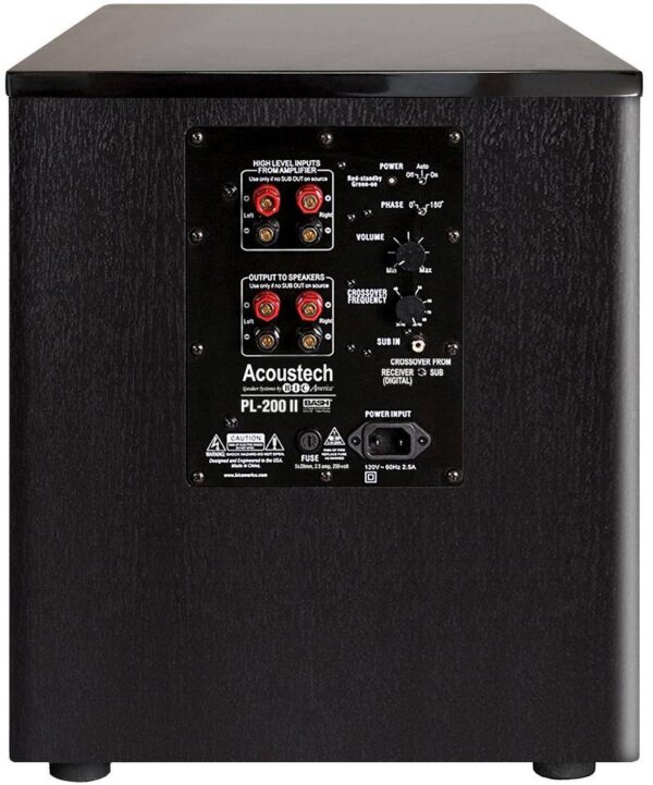 BIC America Acoustech PL-200II ? 1000W 12? Front-Firing Powered Subwoofer