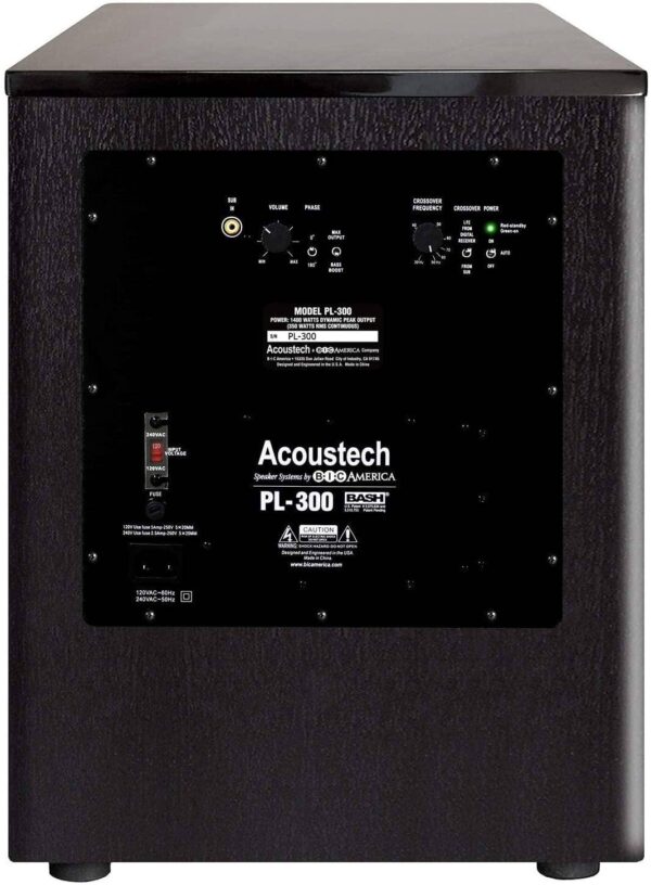 BIC America Acoustech PL-300 ? 1400W 12? Powered Subwoofer